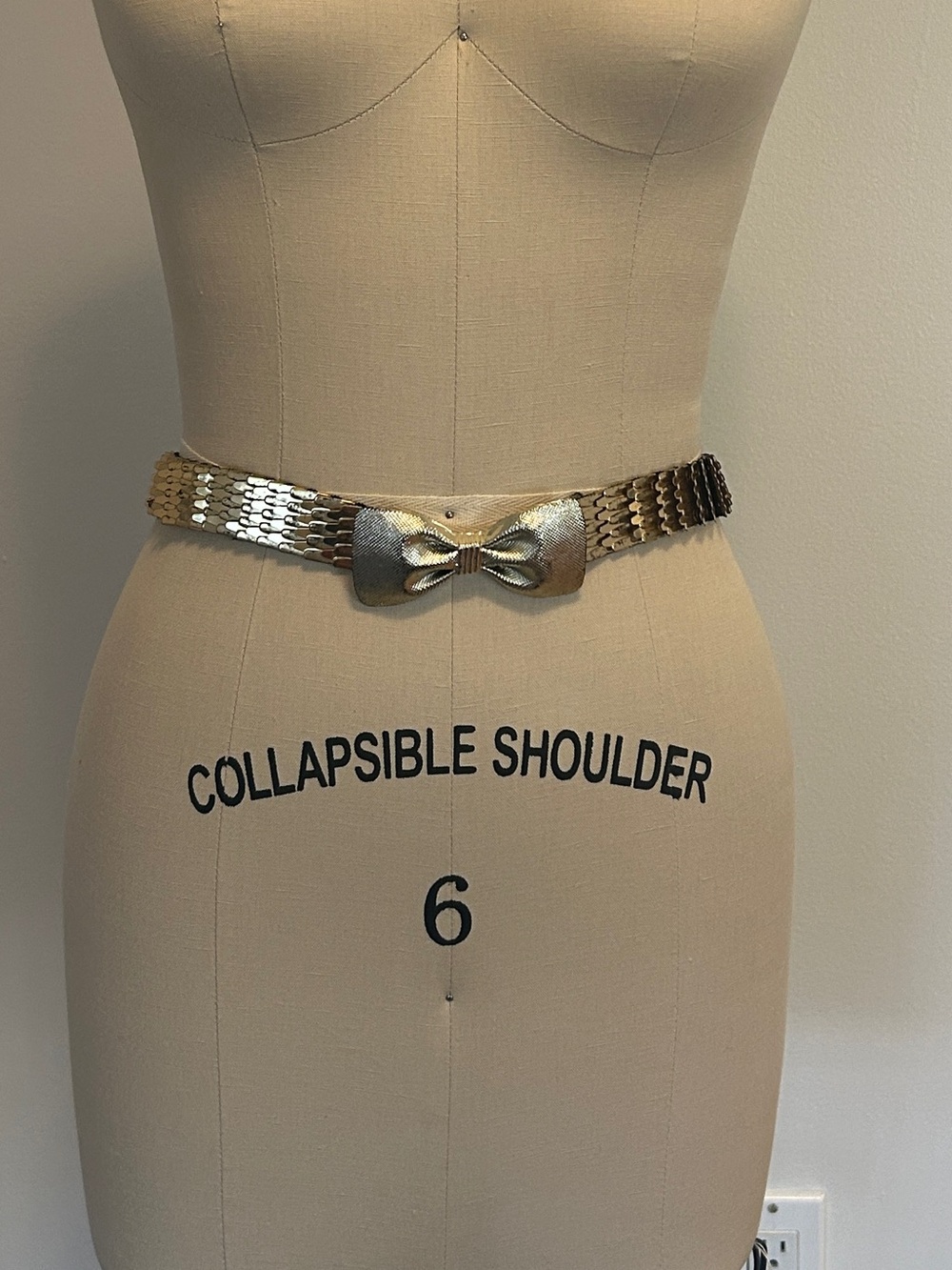 Gold Bow Stretch Waist Belt - Women Accessories